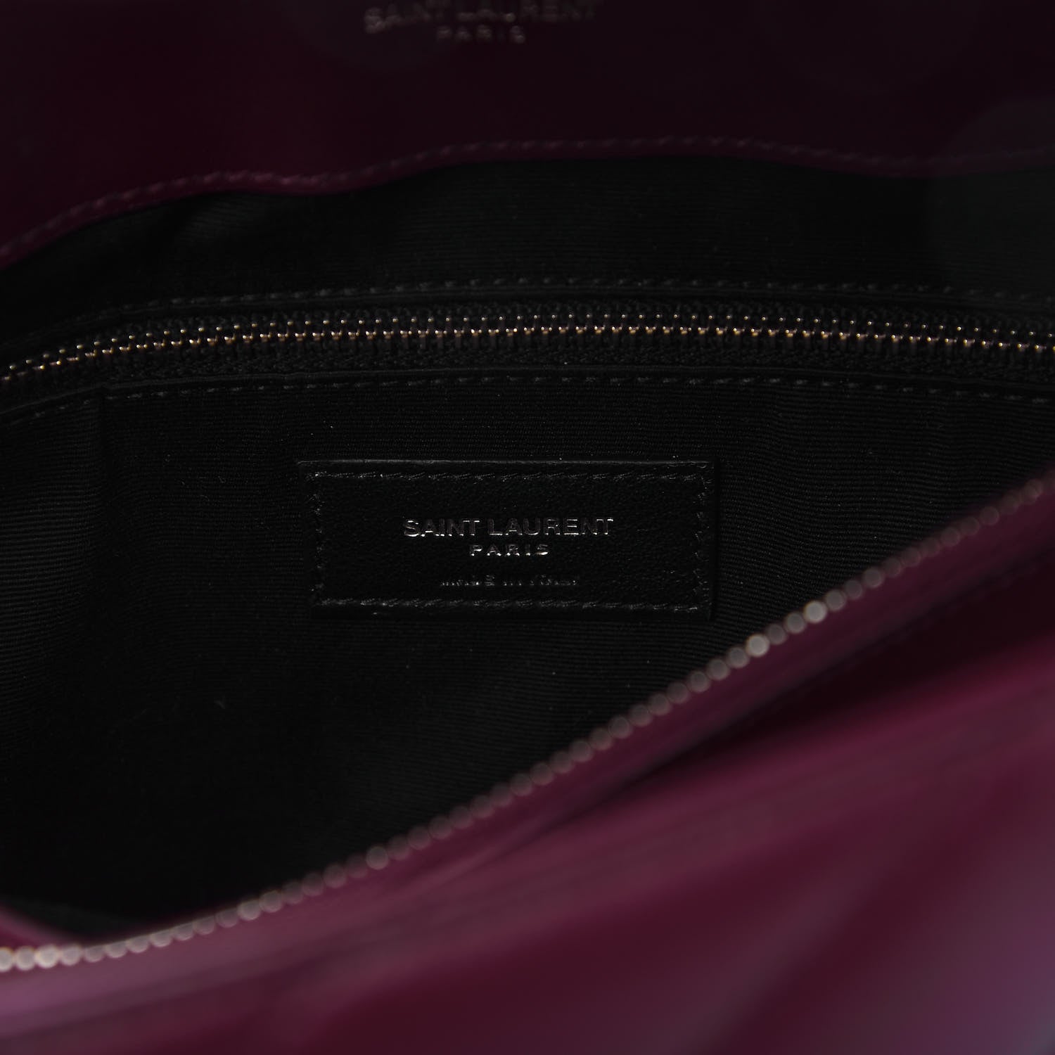 Saint Laurent Calfskin Y Quilted Monogram Medium Loulou Chain Satchel Palissandre 8 of 10