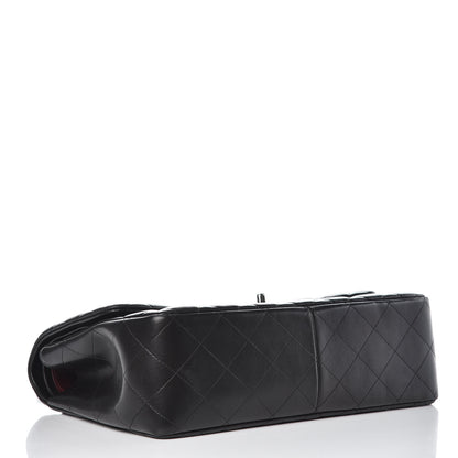 Chanel Lambskin Quilted Jumbo Double Flap Black 4 of 12