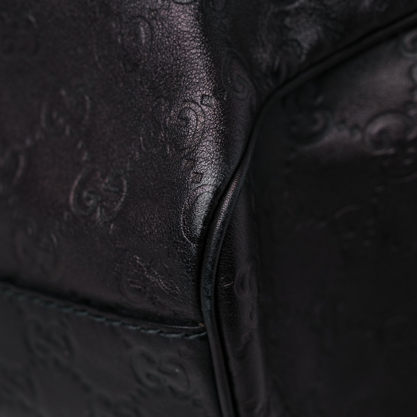 Guccissima Large Sukey Tote Black