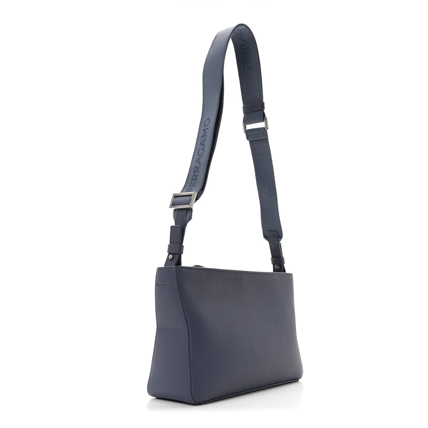 Hammered Calfskin Star Pouch Crossbody Bag Graphite