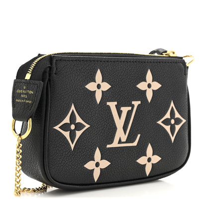 Louis Vuitton Empreinte Monogram Giant Mini Pochette Accessories Black 3 of 10