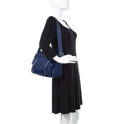 Prada Nylon Vela Messenger Bag Royal 2 of 13