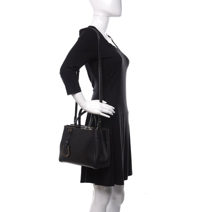 Fendi Vitello Elite Petite 2Jours Tote Black 2 of 10