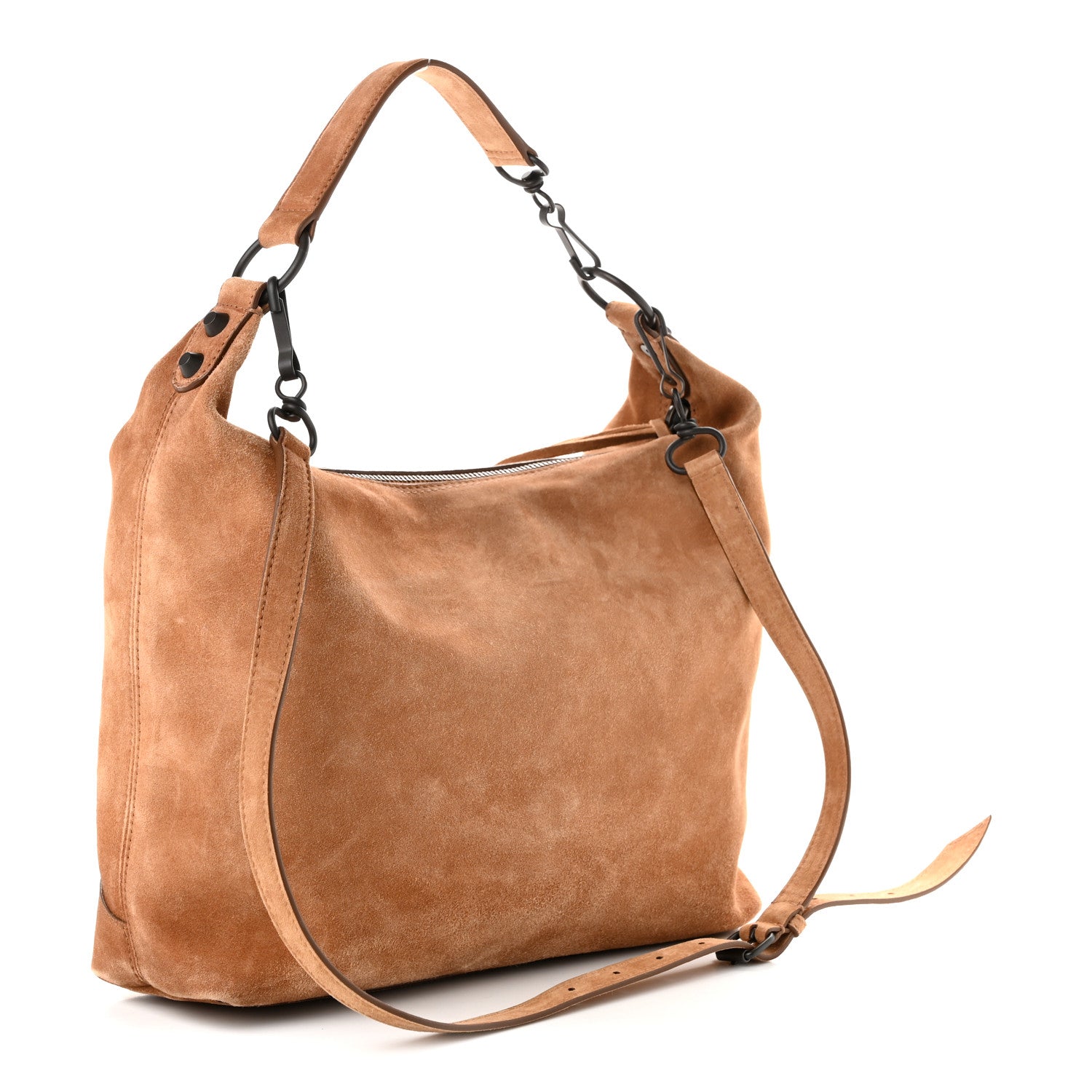 Balenciaga Suede Classic Hardware Small Le City Hobo Bag Camel 3 of 10