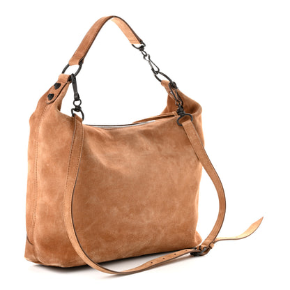 Balenciaga Suede Classic Hardware Small Le City Hobo Bag Camel 3 of 10
