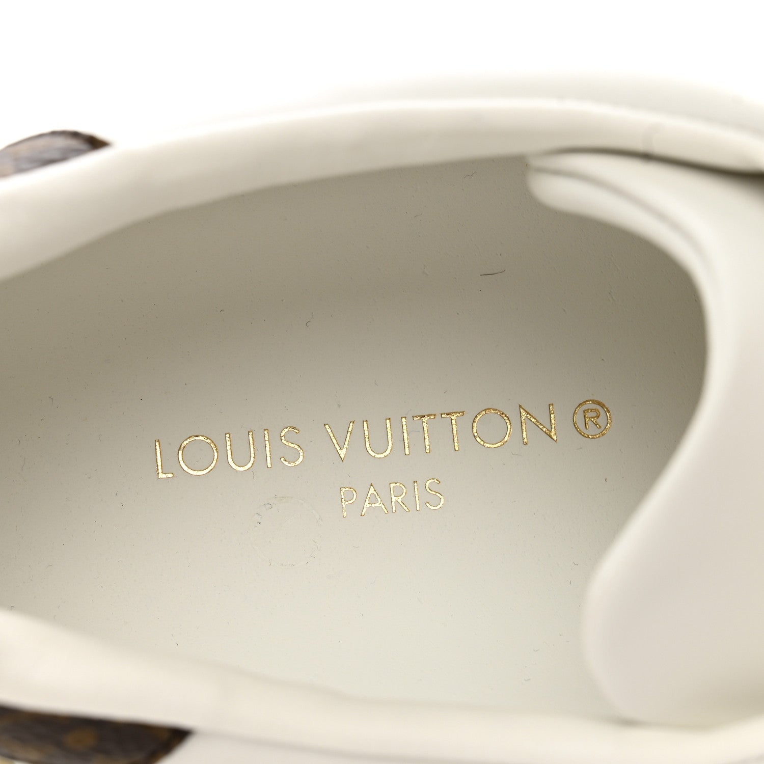Louis Vuitton Calfskin Monogram Debossed Time Out Sneakers 39 White Gold 8 of 10
