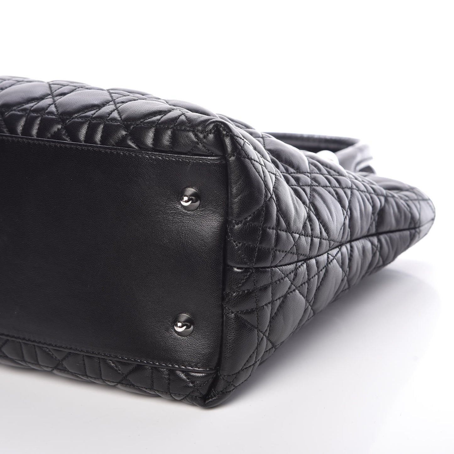 Lambskin Cannage Medium Soft Lady Dior Black