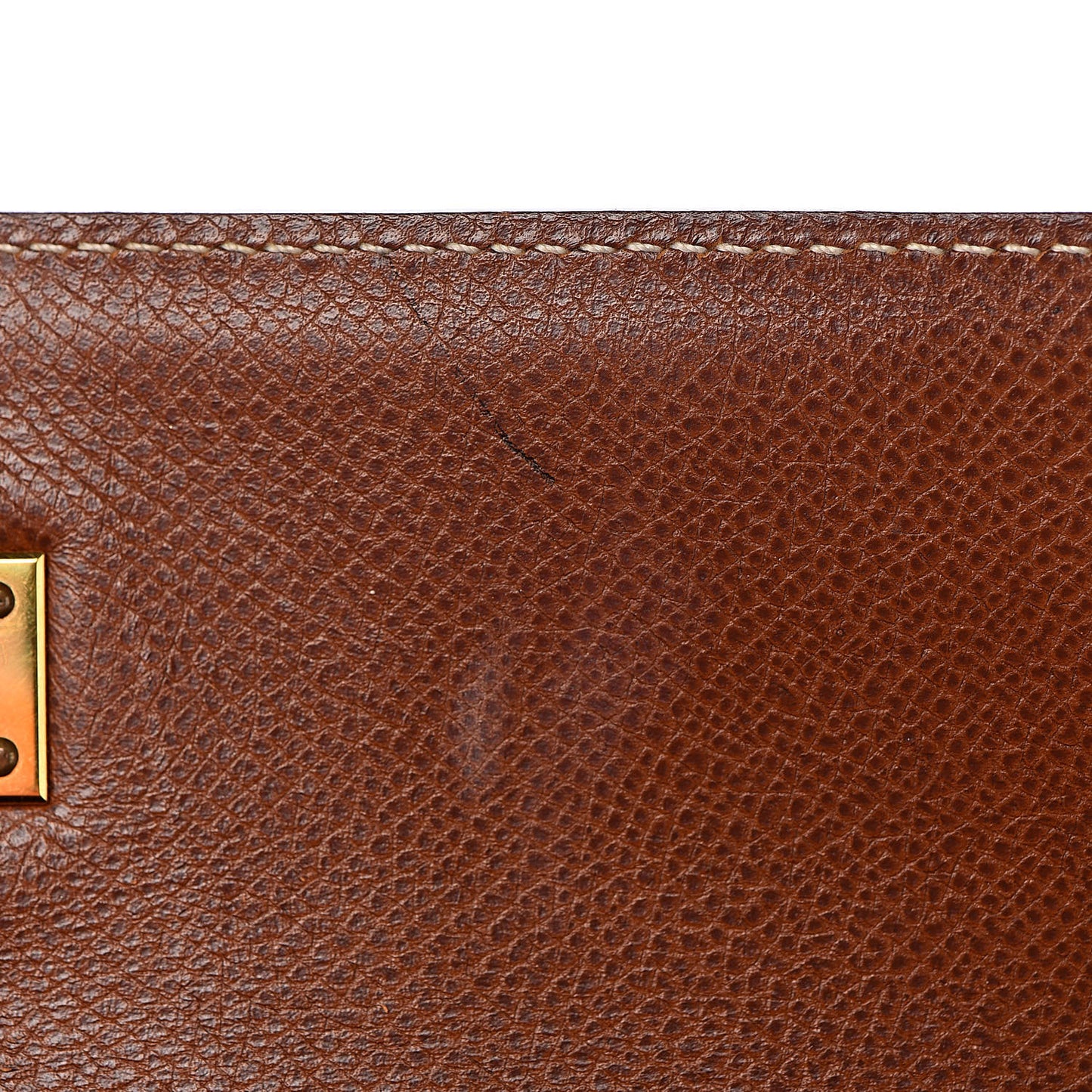 Veau Grain Lisse Kelly Sellier 28 Noisette
