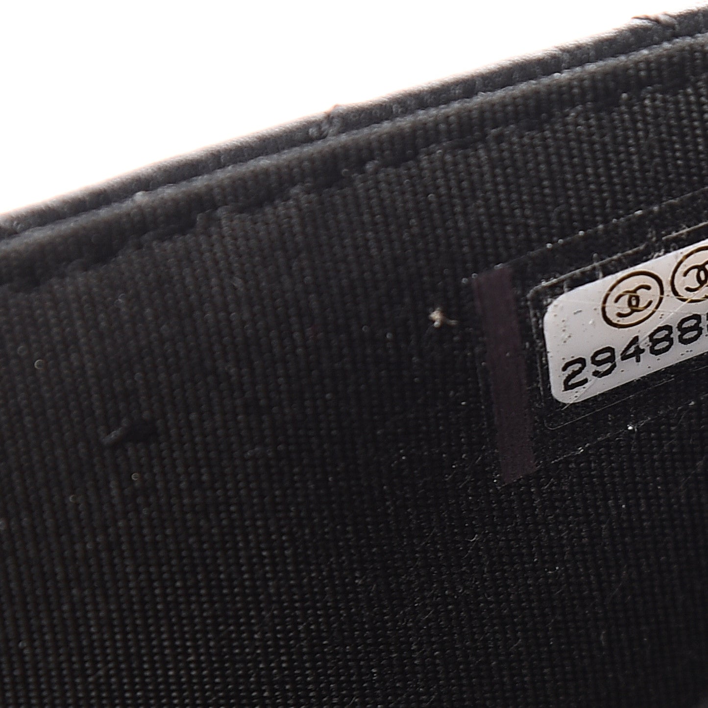 Calfskin Quilted Logo Wallet On Chain WOC Black