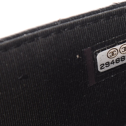 Chanel Calfskin Quilted Logo Wallet On Chain WOC Black 7 of 10