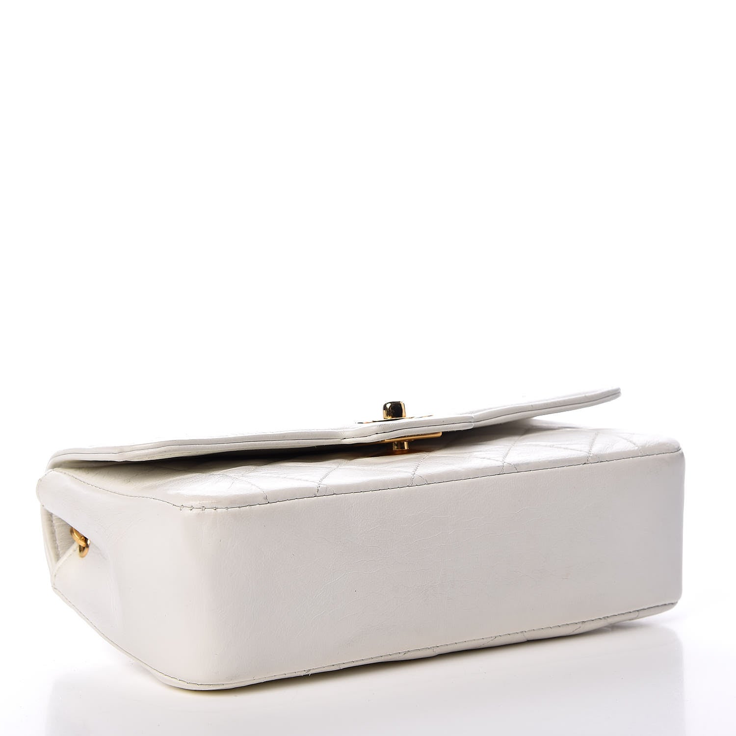 Chanel Lambskin Quilted Small Single Flap White 4 of 13