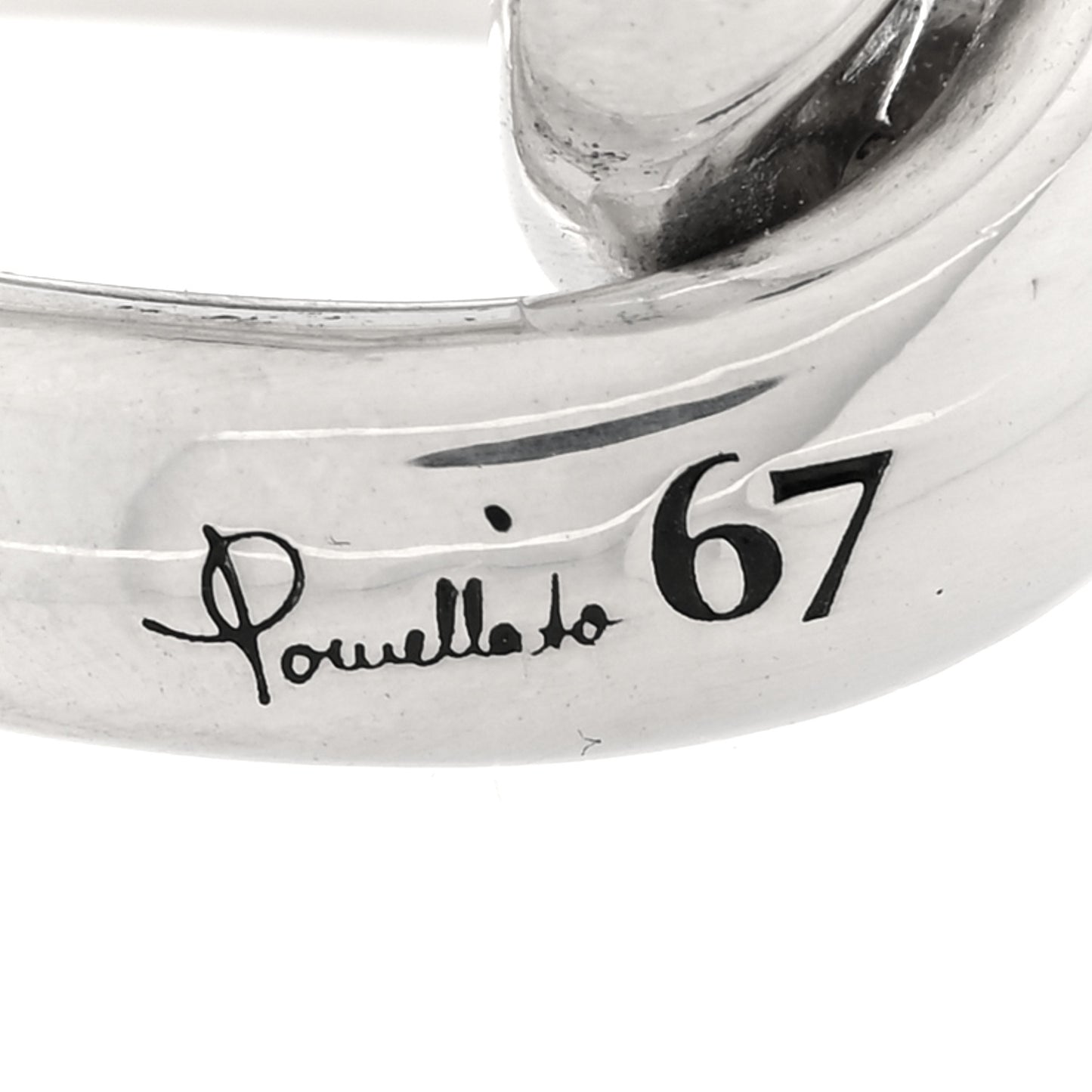 Sterling Silver 67 Chain Link Ring 50 5.25