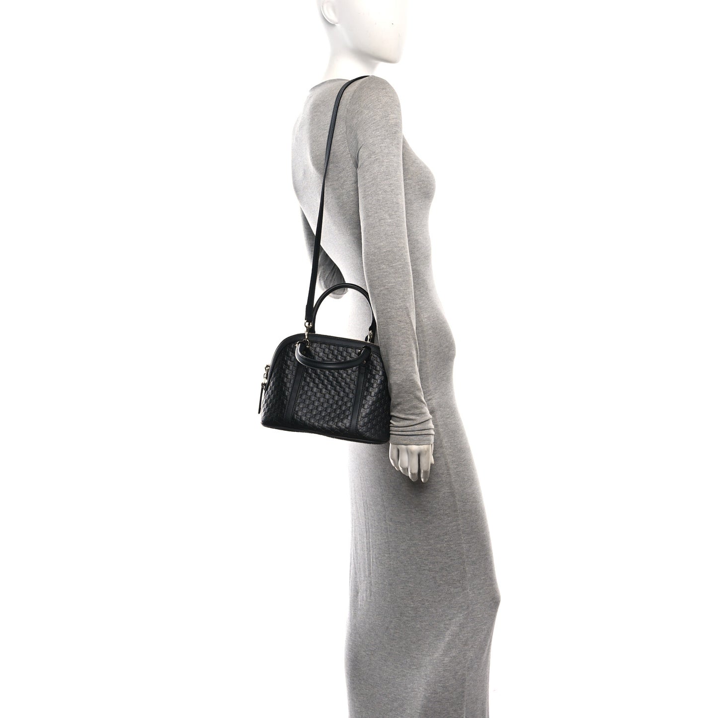 Microguccissima Mini Dome Bag Black