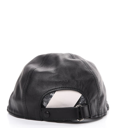 Gucci Nappa Charlotte Baseball Hat XS Black 3 of 7