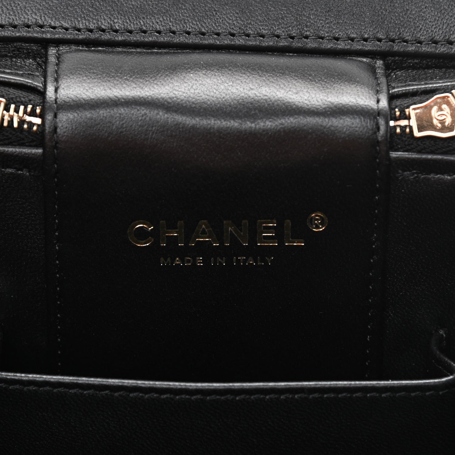 Chanel Caviar Quilted Small Top Handle Vanity Case With Chain Black 6 of 11