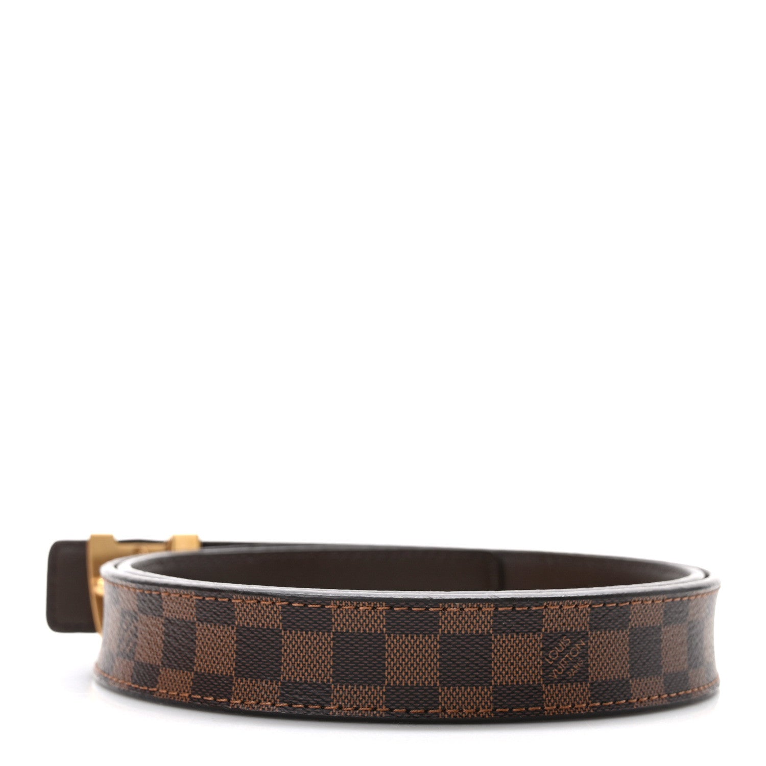 Louis Vuitton Mini Damier Ebene 25mm LV Initiales Belt 85 34 2 of 4