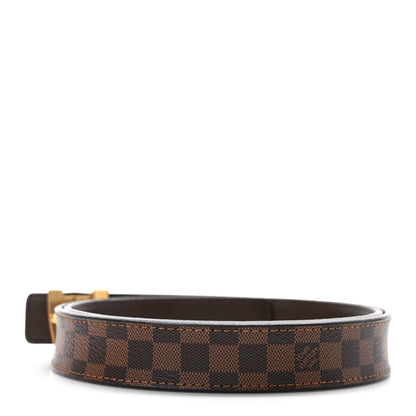 Louis Vuitton Mini Damier Ebene 25mm LV Initiales Belt 85 34 2 of 4