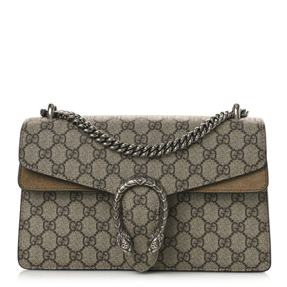 Gucci GG Supreme Monogram Small Dionysus Shoulder Bag Taupe 1 of 13