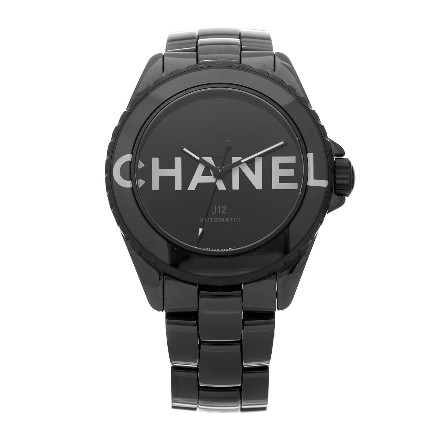 Stainless Steel Ceramic 38mm J12 Wanted de Chanel Automatic Watch Black