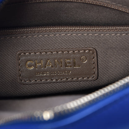 Chanel Goatskin Quilted Large Casual Trip Camera Case Blue 6 of 10