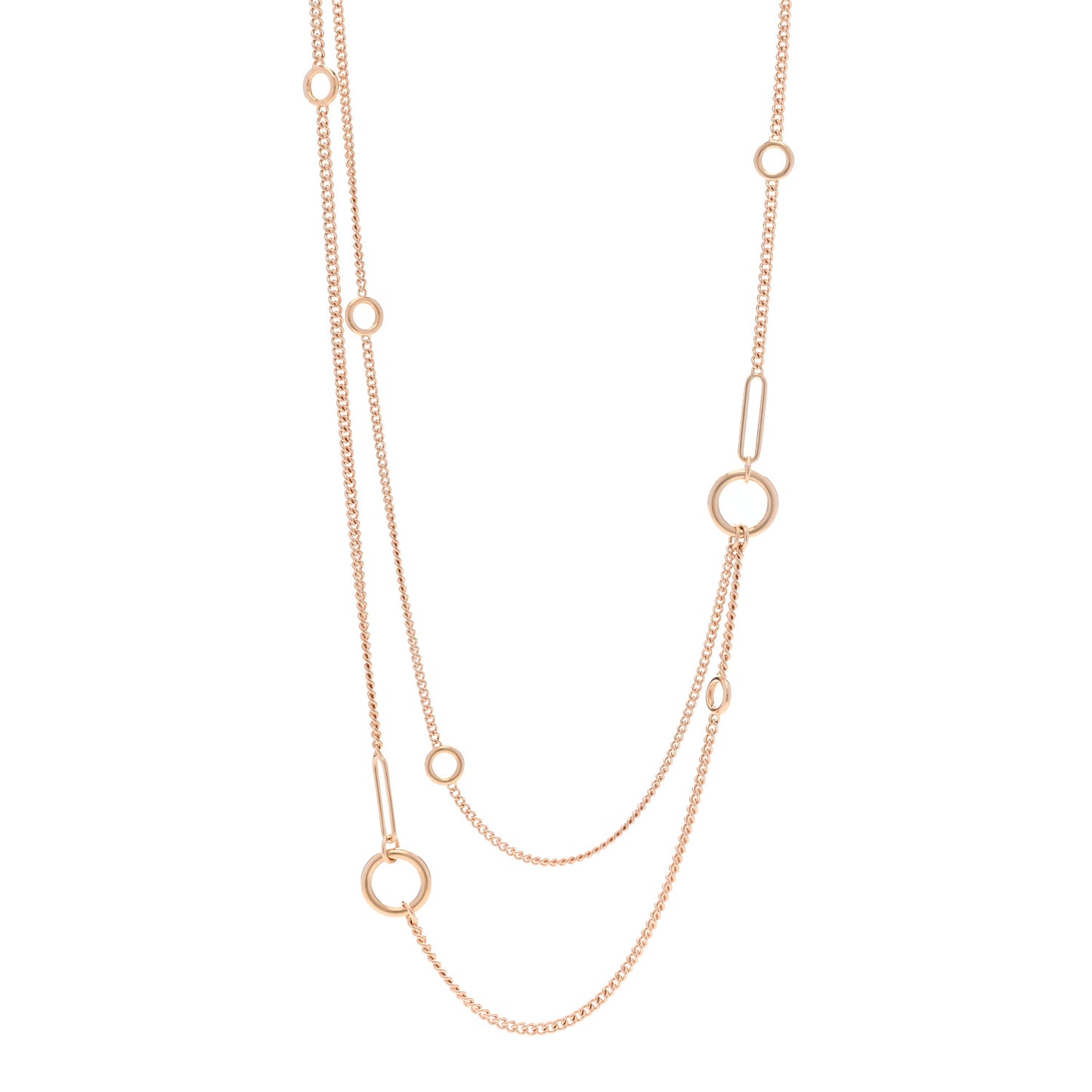 18K Rose Gold Echappee Extra Long Necklace