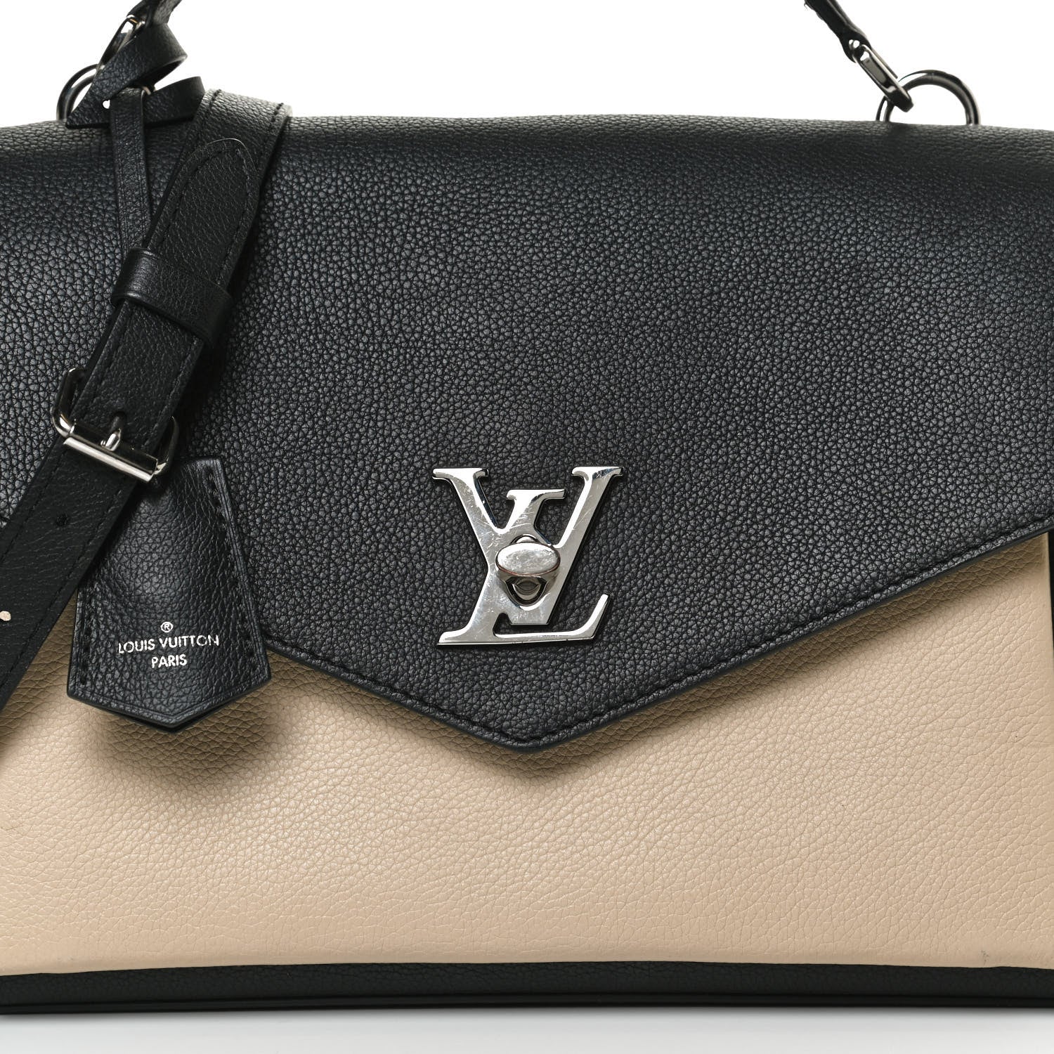 Louis Vuitton Soft Calfskin My Lockme Top Handle Vanille Black 9 of 14