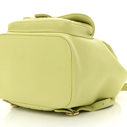Chanel Lambskin Quilted Large Duma Drawstring Backpack Light Green 10 of 10