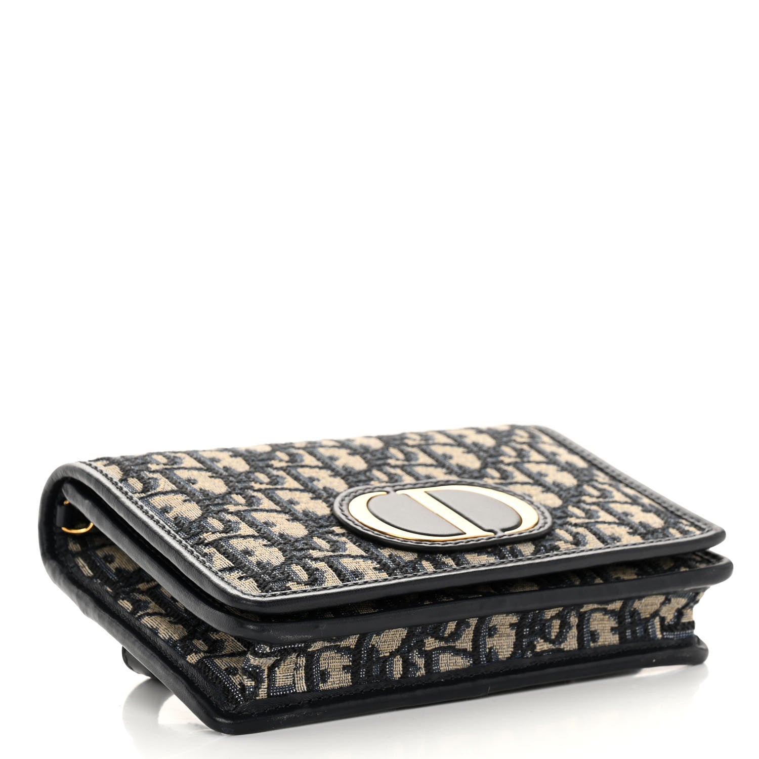 Christian Dior Oblique 30 Montaigne 2-In-1 Pouch Blue 4 of 10