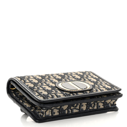 Christian Dior Oblique 30 Montaigne 2-In-1 Pouch Blue 4 of 10