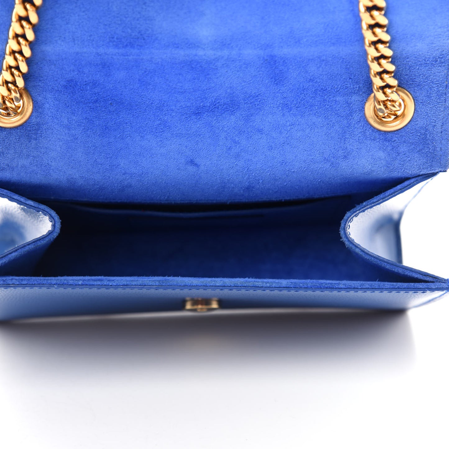 Grain De Poudre Small Classic Monogram Kate Satchel Royal Blue