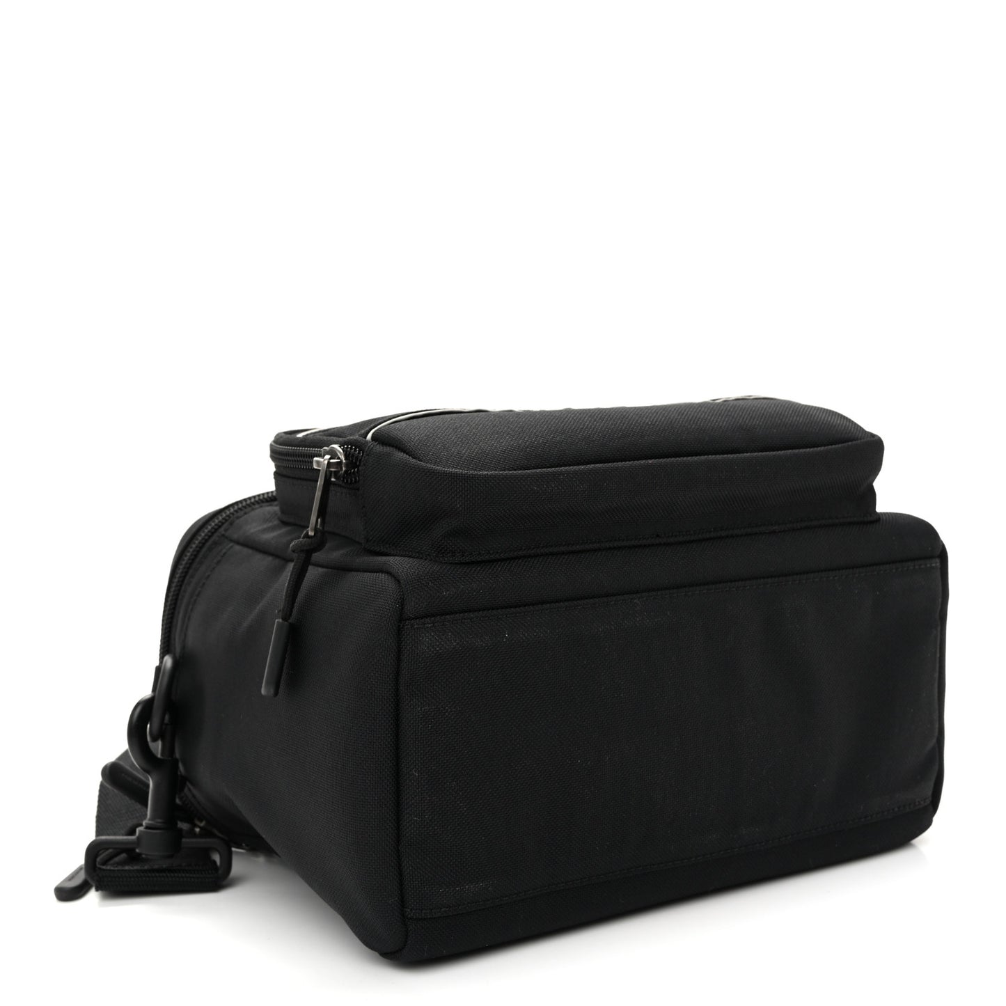 Nylon Logo Sport Camera Bag Black