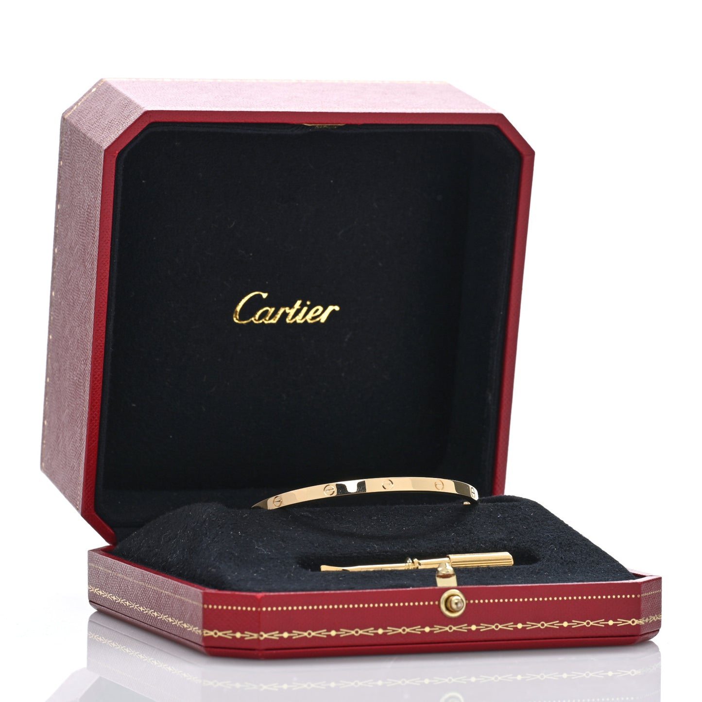 18K Yellow Gold Small LOVE Bracelet 17