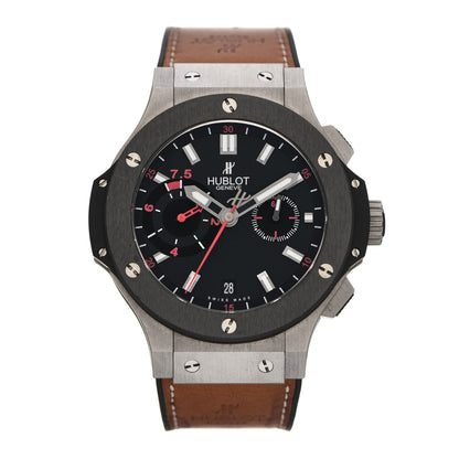 Hublot Titanium Ceramic Calfskin 44mm "Chukker" Big Bang Automatic Watch Brown 317.NM.1137.VR 1 of 5