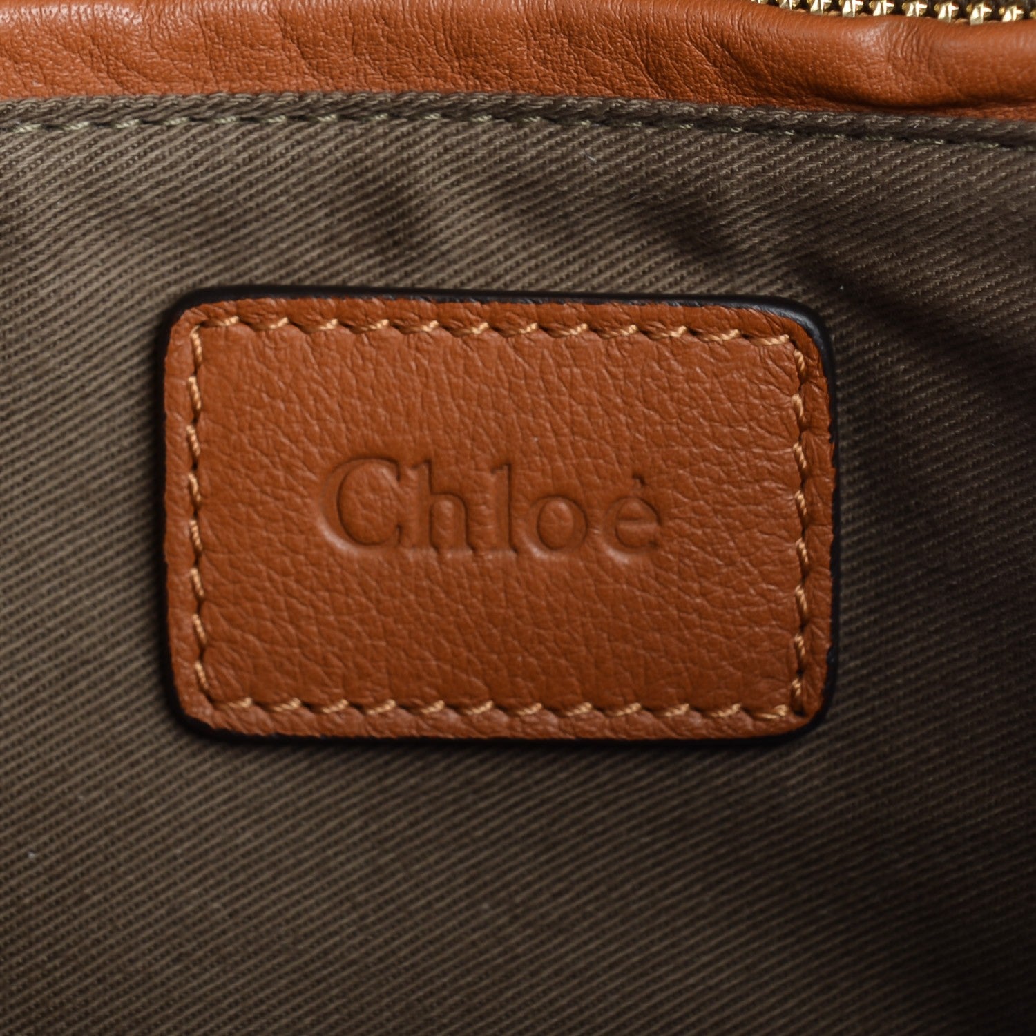 Chloe Calfskin Large Marcie Satchel Tan 6 of 8