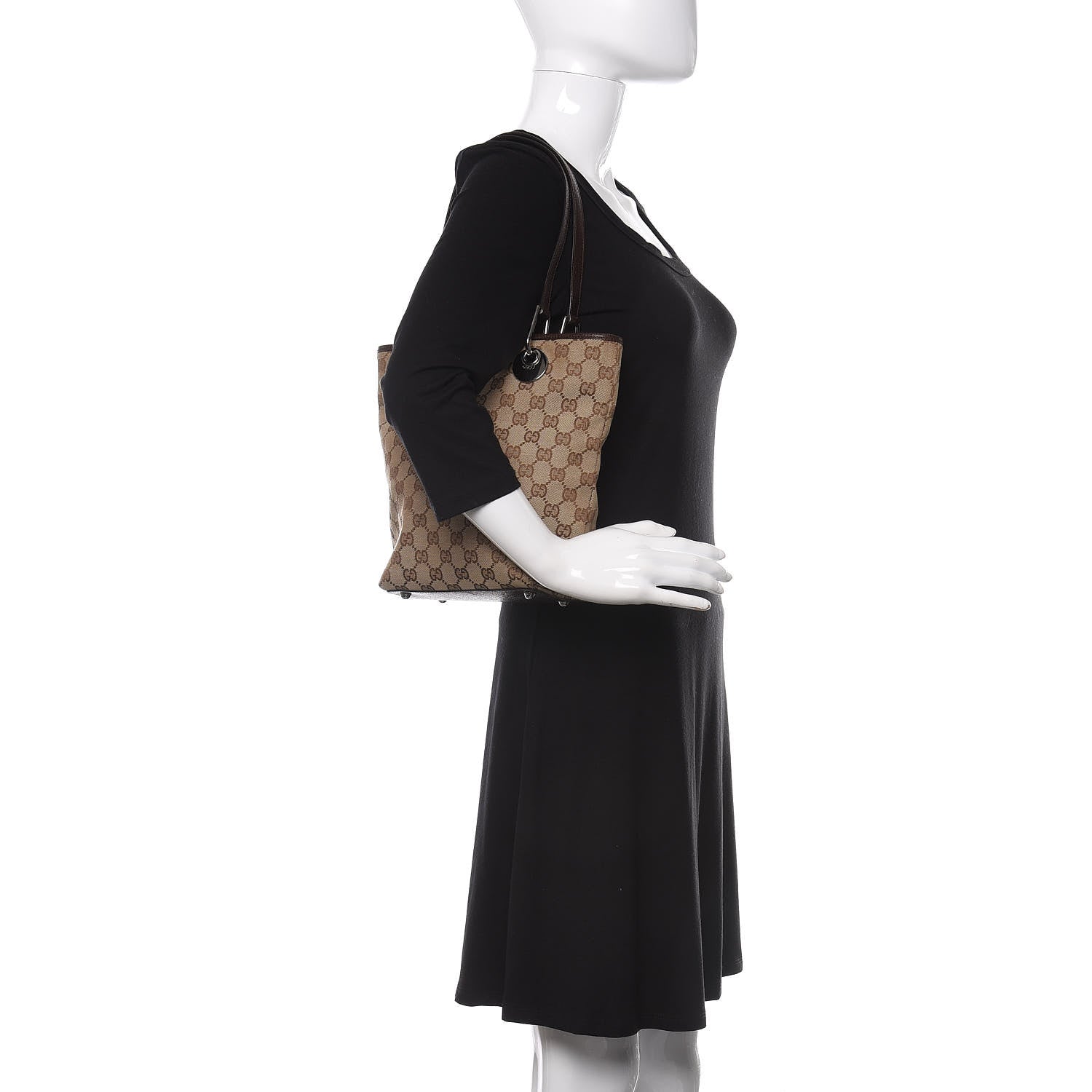 Gucci Monogram Small Eclipse Tote Brown 2 of 10