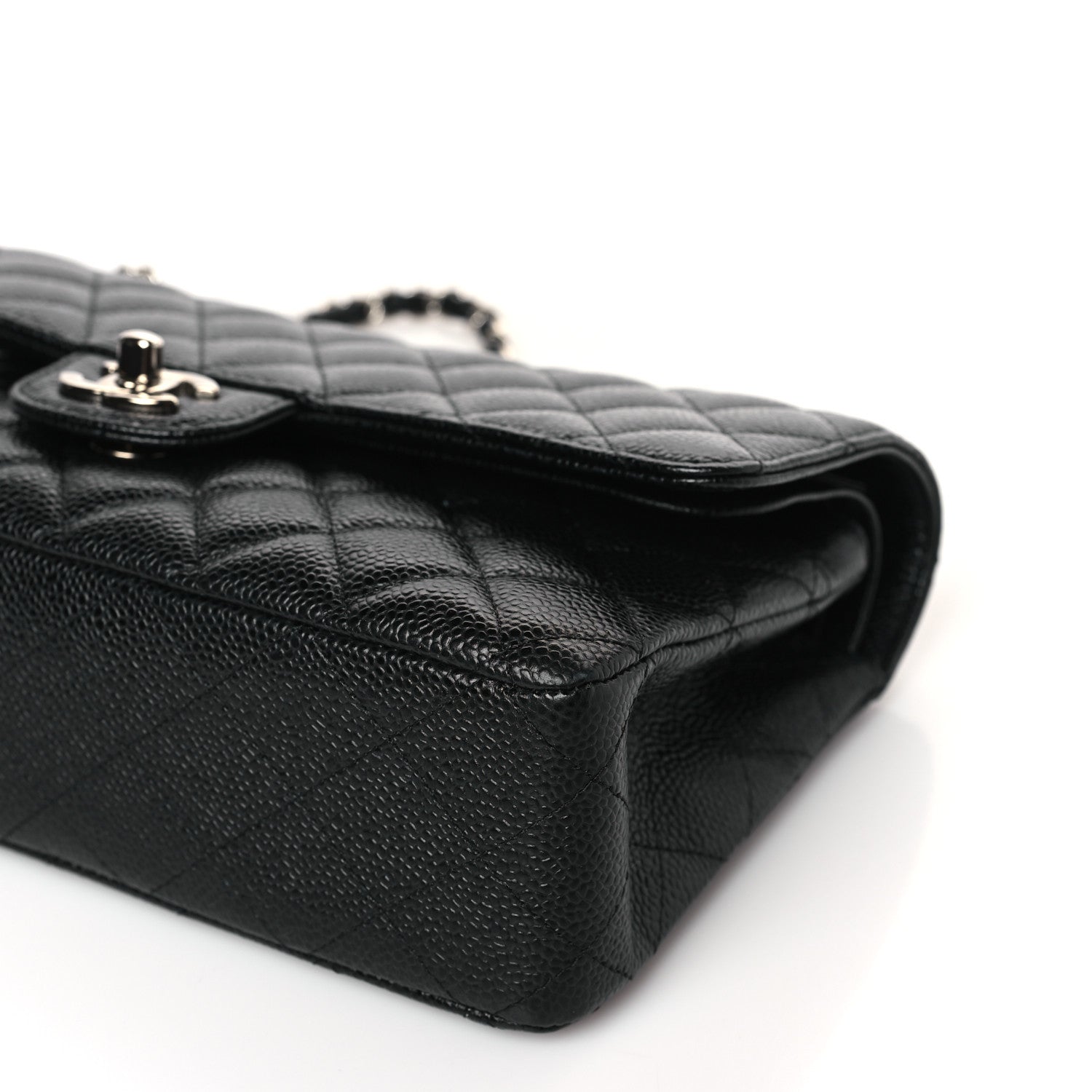 Chanel Caviar Quilted Medium Double Flap Black 9 of 10