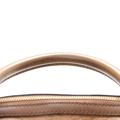 MCM Visetos Boston Bag Cognac 17 of 19