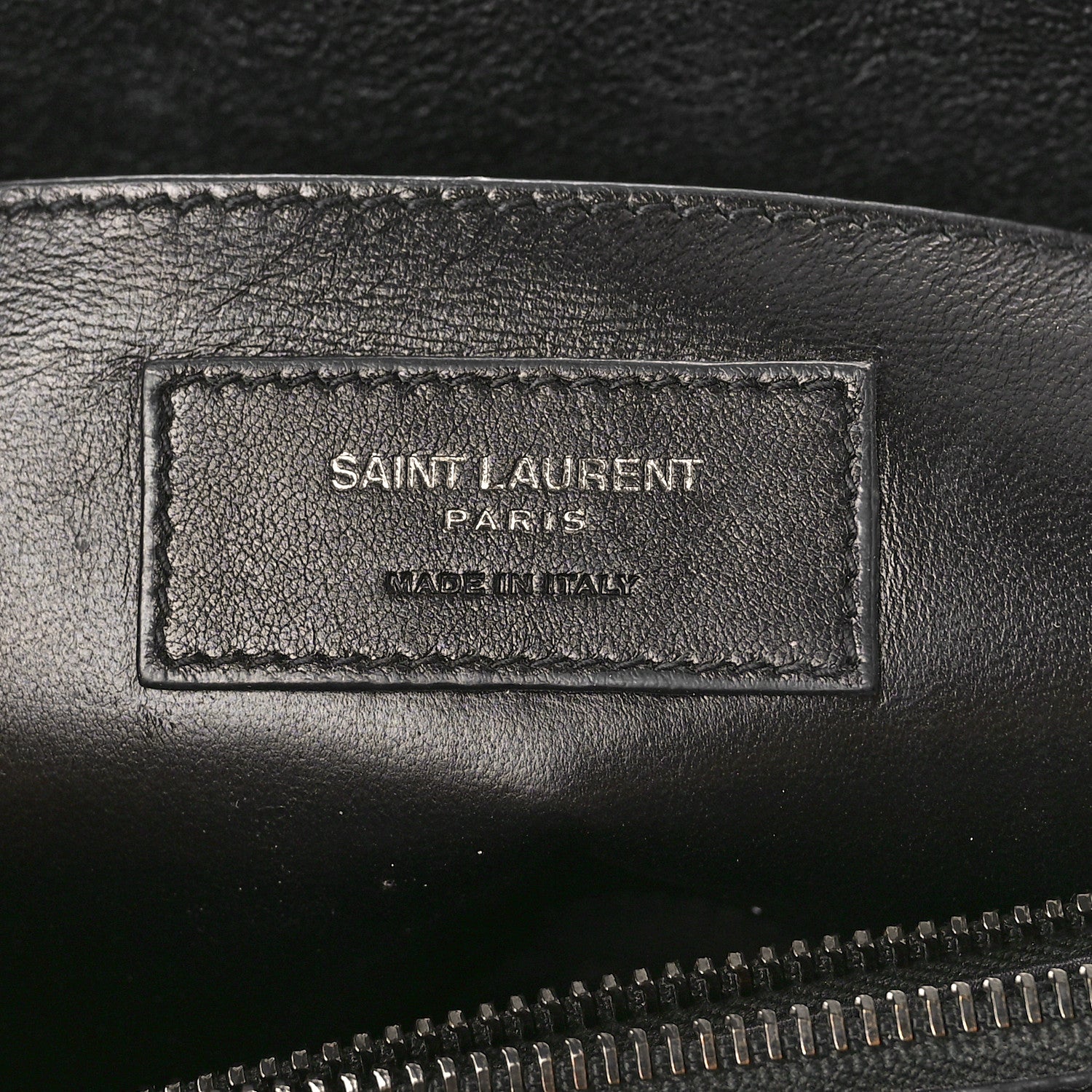 Saint Laurent Sheepskin Matelasse Chevron Monogram Monochrome Large College Satchel Black 7 of 12