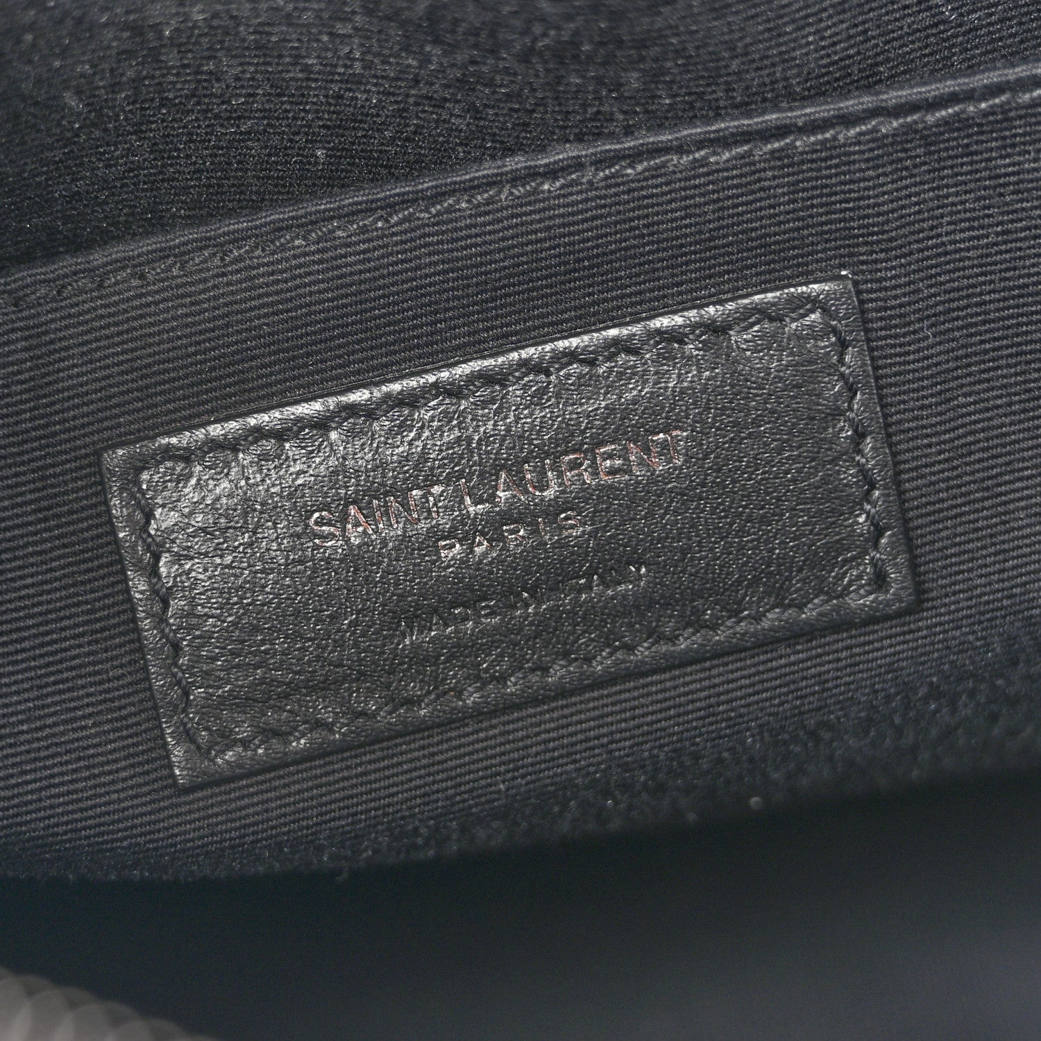 Saint Laurent Calfskin Matelasse Monogram Monochrome Lou Camera Bag Black 6 of 12