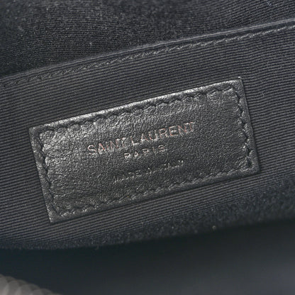 Saint Laurent Calfskin Matelasse Monogram Monochrome Lou Camera Bag Black 6 of 12