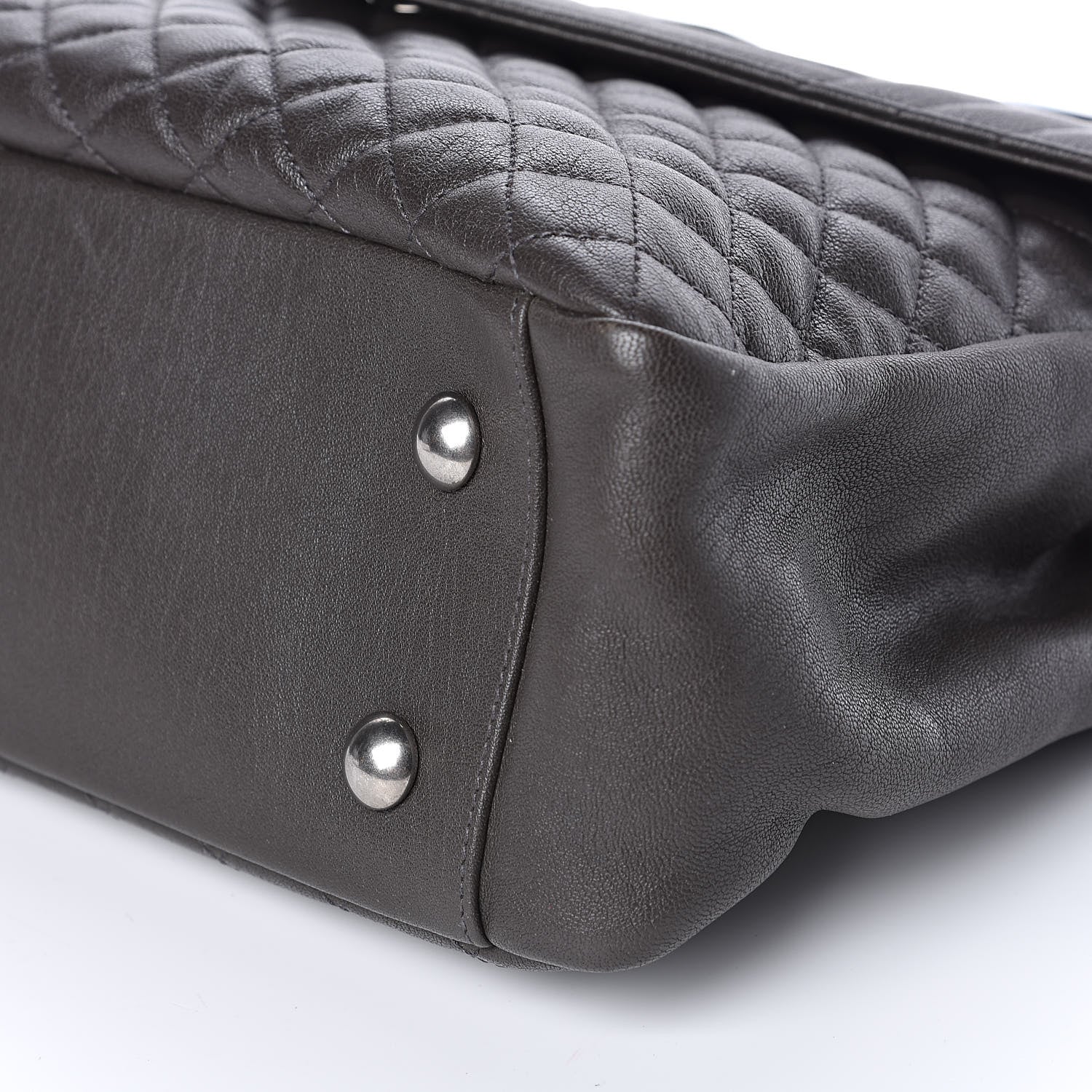 Saint Laurent Sheepskin Tri-quilt Monogram Large College Satchel Asphalt 10 of 11