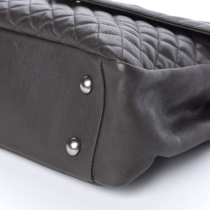 Saint Laurent Sheepskin Tri-quilt Monogram Large College Satchel Asphalt 10 of 11