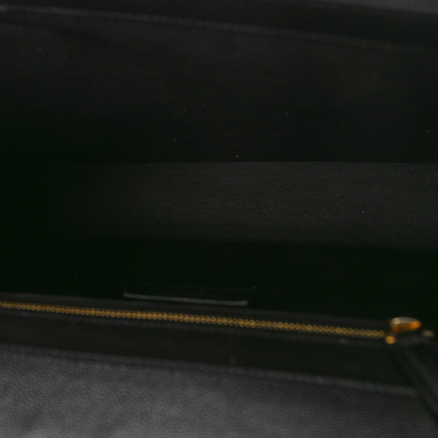 Grain De Poudre Matelasse Chevron Large Monogram Satchel Black