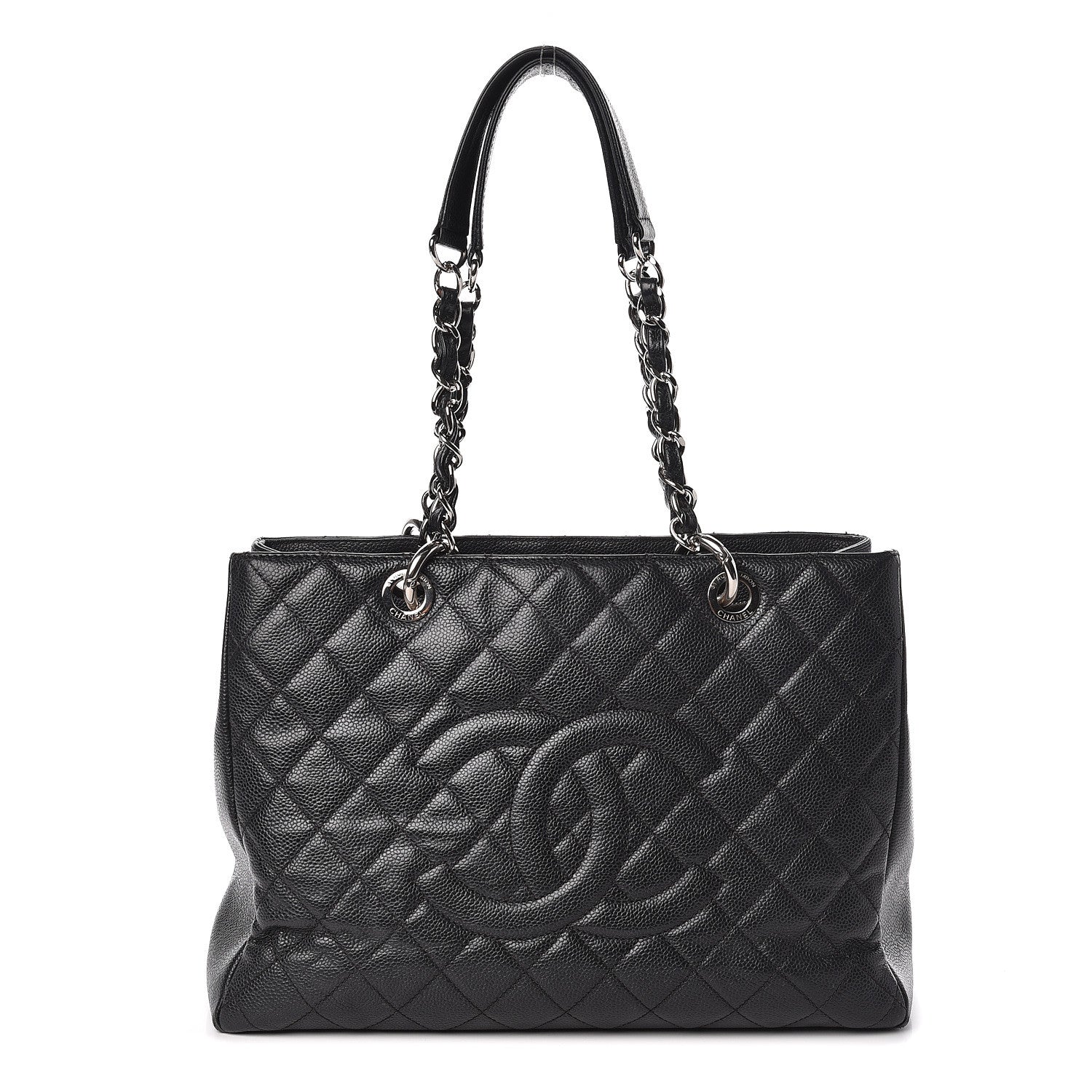 Chanel Caviar Quilted Grand Shopping Tote GST Black 1 of 14