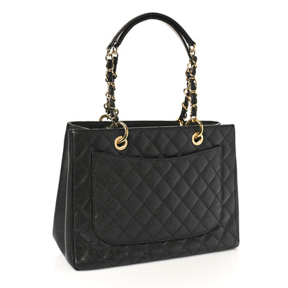 Chanel Caviar Quilted Grand Shopping Tote GST Black 2 of 10