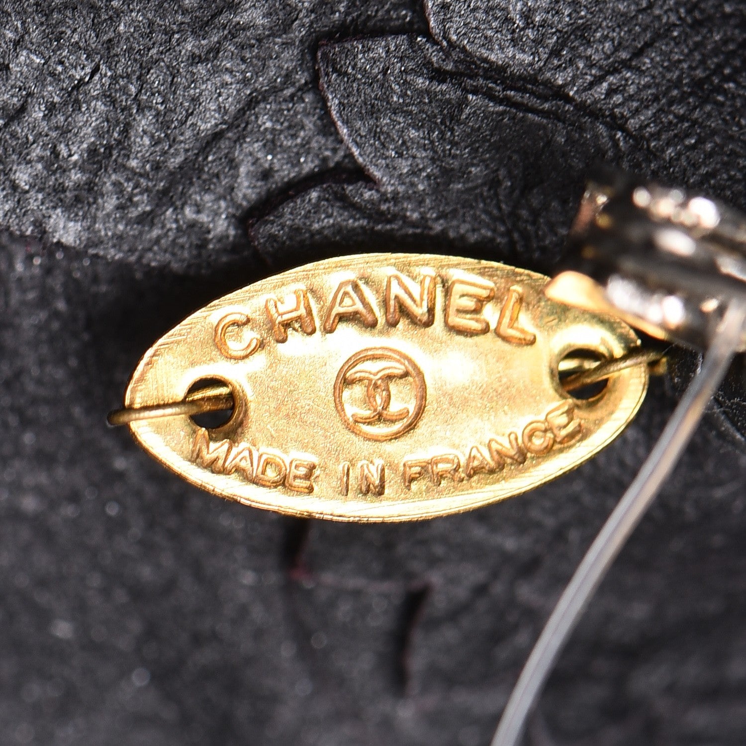 Chanel Calfskin Camellia Brooch Black 4 of 5