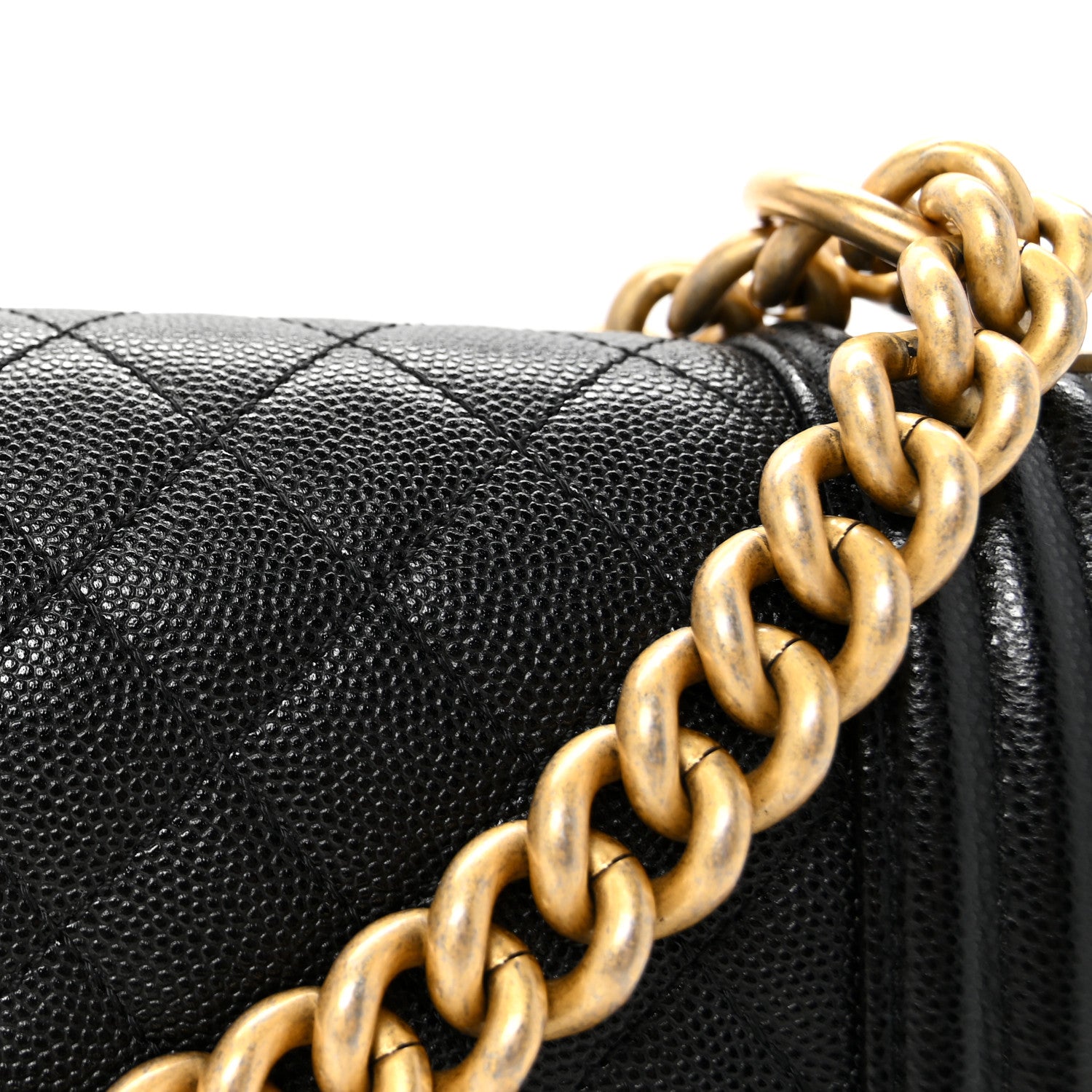 Chanel Caviar Quilted Medium Boy Flap Black 8 of 10