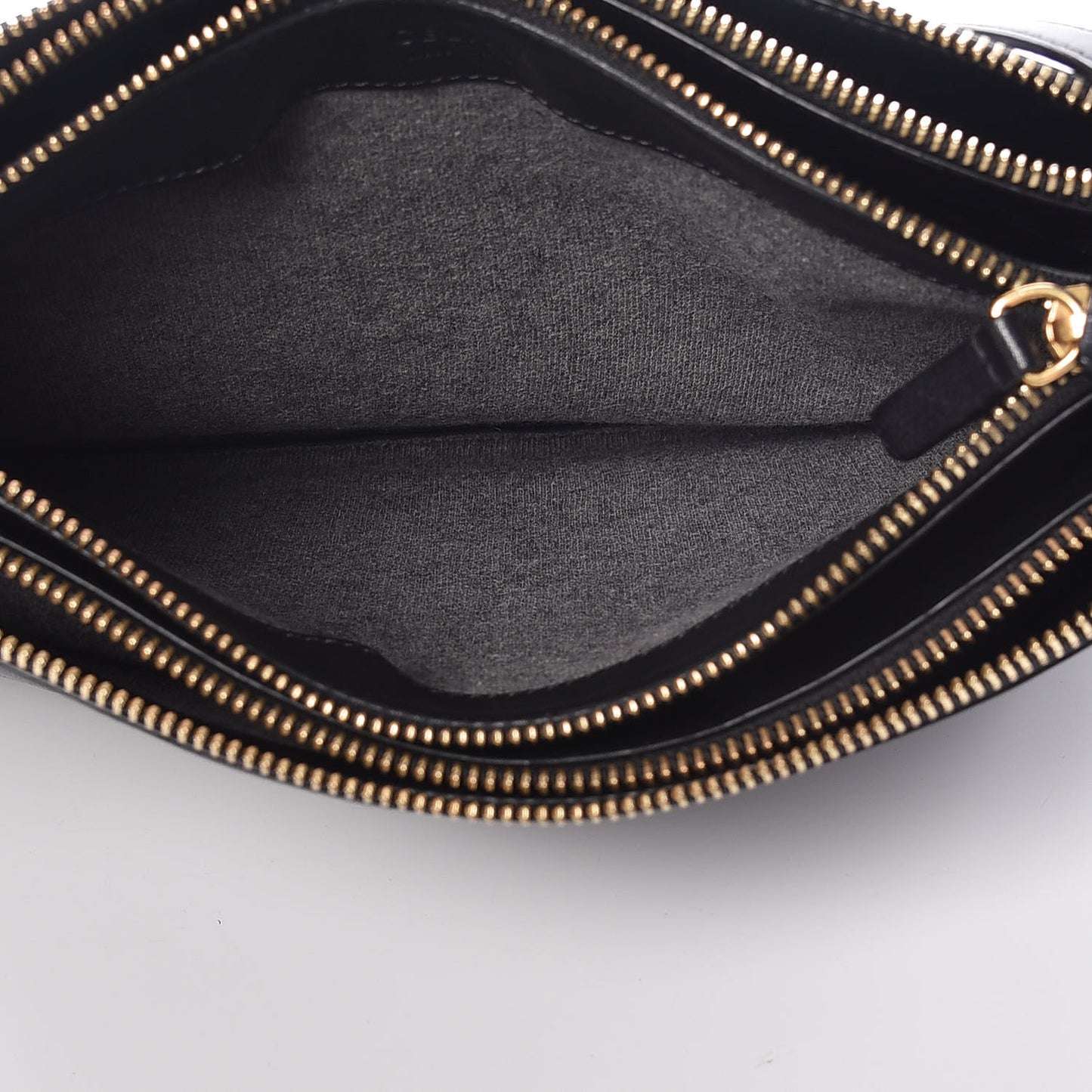 Lambskin Large Trio Crossbody Bag Black
