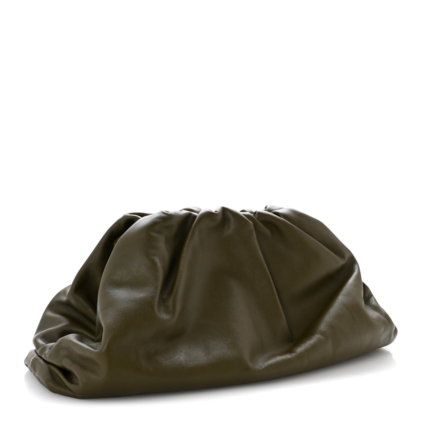 Smooth Butter Calf The Pouch Oversized Clutch Mud