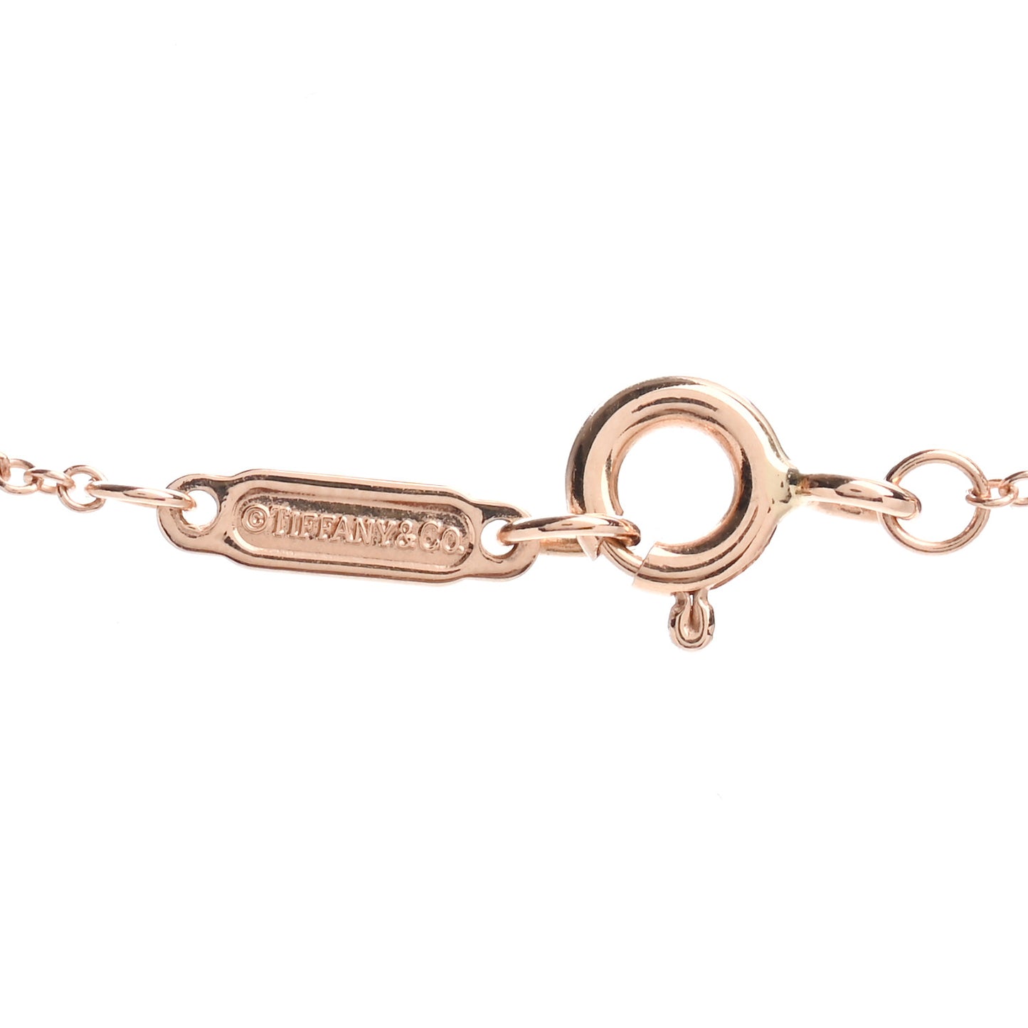 18K Rose Gold Diamond Heart Pendant Necklace